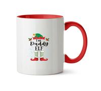 Hippowarehouse Christmas The Daddy elf Printed Mug Various Colour Options Ceramic Cup Kitchenware 11oz