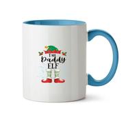 Hippowarehouse Christmas The Daddy elf Printed Mug Various Colour Options Ceramic Cup Kitchenware 11oz