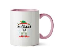 Hippowarehouse Christmas The Grandad elf Printed Mug Various Colour Options Ceramic Cup Kitchenware 11oz