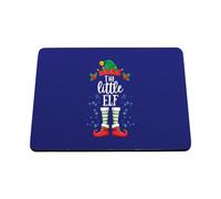 Hippowarehouse Christmas The little elf printed mouse mat pad accessory black rubber base 240mm x 190mm x 60mm