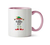 Hippowarehouse Christmas The Little elf Printed Mug Various Colour Options Ceramic Cup Kitchenware 11oz