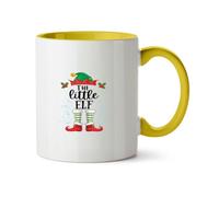 Hippowarehouse Christmas The Little elf Printed Mug Various Colour Options Ceramic Cup Kitchenware 11oz