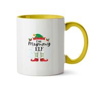 Hippowarehouse Christmas The Mummy elf Printed Mug Various Colour Options Ceramic Cup Kitchenware 11oz