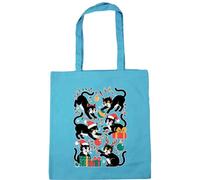 Hippowarehouse Christmas tuxedo black and white cats playing Tote Shopping Gym Beach Bag 42cm x38cm, 10 litres