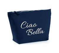 Hippowarehouse ciao Bella Printed Make up Cosmetic wash Bag 18x19x9cm