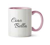 Hippowarehouse ciao Bella Printed Mug Various Colour Options Ceramic Cup Kitchenware 11oz