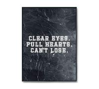 Hippowarehouse Clear Eyes. Full Hearts. Can't Lose. Printed Poster A2 Wall Art Design Classroom Room Gym Office Décor