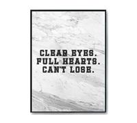 Hippowarehouse Clear Eyes. Full Hearts. Can't Lose. Printed Poster A4 Wall Art Design Classroom Room Gym Office Décor