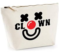 Hippowarehouse Clown circus printed make up cosmetic wash bag 18x19x9cm