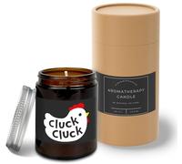 Hippowarehouse Cluck Cluck Chicken Candle Aromatherapy 40hr Scented Gift Set Anxiety Relief Sleep Vegan 200g YP