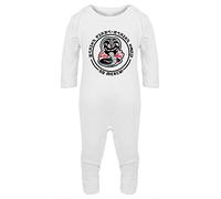 Hippowarehouse COBRA KAI STRIKE FIRST - STRIKE HARD Baby Romper all in one piece unisex