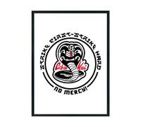 Hippowarehouse COBRA KAI STRIKE FIRST - STRIKE HARD Printed Poster A3 Wall Art Design Classroom Room Gym Office Décor