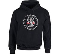 Hippowarehouse COBRA KAI STRIKE FIRST - STRIKE HARD unisex Hoodie hooded top (Specific size guide in description) Black