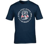 Hippowarehouse Cobra Kai Strike First - Strike Hard Unisex Short Sleeve t-Shirt (Specific Size Guide in Description) Navy Blue