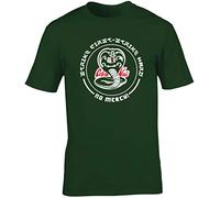 Hippowarehouse Cobra Kai Strike First - Strike Hard Unisex Short Sleeve t-Shirt (Specific Size Guide in Description) Forest Green