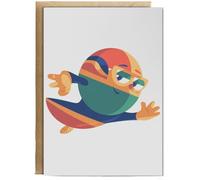 Hippowarehouse Colorful hero Personalised Card A6 with envelope for him for her Funny Cards for Men and Women Blank inside option