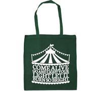 Hippowarehouse Come alive go and light your light let it burn so bright Tote Shopping Gym Beach Bag 42cm x38cm, 10 litres