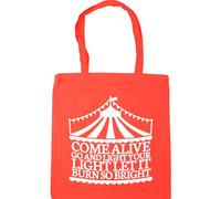 Hippowarehouse Come alive go and light your light let it burn so bright Tote Shopping Gym Beach Bag 42cm x38cm, 10 litres