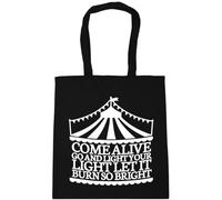 Hippowarehouse Come alive go and light your light let it burn so bright Tote Shopping Gym Beach Bag 42cm x38cm, 10 litres