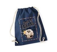 Hippowarehouse Come On England: Still Believing Since Forever Drawstring Cotton School Gym Bag 37cm x 46cm, 12 litres