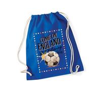 Hippowarehouse Come On England: Still Believing Since Forever Drawstring Cotton School Gym Bag 37cm x 46cm, 12 litres