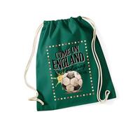 Hippowarehouse Come On England: Still Believing Since Forever Drawstring Cotton School Gym Bag 37cm x 46cm, 12 litres