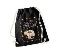 Hippowarehouse Come On England: Still Believing Since Forever Drawstring Cotton School Gym Bag 37cm x 46cm, 12 litres