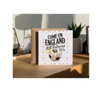 Hippowarehouse Come On England: Still Believing Since Forever Personalised Card. 15cm x 15cm with envelope for him for her Funny Cards for Men and Women Blank inside option
