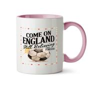 Hippowarehouse Come On England: Still Believing Since Forever Printed Mug Various Colour Options Ceramic Cup Kitchenware 11oz