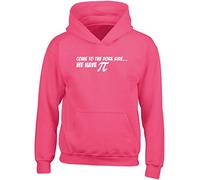 Hippowarehouse Come to The Dork Side We Have Pi Kids Children's Unisex Hoodie Hooded top Fuchsia Pink