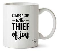 Hippowarehouse Comparison is The Thief of Joy Printed Mug Cup Ceramic 10oz