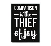 Hippowarehouse Comparison Is The Thief Of Joy Printed Poster A3 Wall Art Design Classroom Room Gym Office Décor