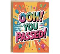 Hippowarehouse congrats you passed your test Personalised Card A6 with envelope for him for her Funny Cards for Men and Women Blank inside option