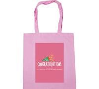 Hippowarehouse congratulations you passed! Tote Shopping Gym Beach Bag 42cm x38cm, 10 litres