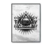 Hippowarehouse Conspiracy Theory Enthusiast Printed Poster A4 Wall Art Design Classroom Room Gym Office Décor