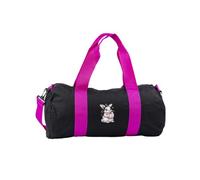 Hippowarehouse Coquette Spooky Cute Halloween Bunny with Little Ghosts Gymwear Gym Duffle Cylinder Uniform Kit Bag 50 x 25 x 25cm 20 litres
