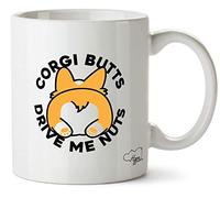 Hippowarehouse Corgi Butts Drive Me Nuts Printed Mug Cup Ceramic 10oz