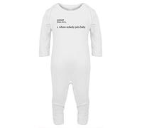 Hippowarehouse Corner 1. Where Nobody Puts BabyBaby Romper All in one Piece Unisex White