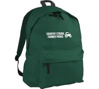 Hippowarehouse Country strong, farmer proud backpack ruck sack Dimensions: 31 x 42 x 21 cm Capacity: 18 litres