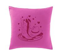 Hippowarehouse Cowgirl hat and boots Printed bedroom accessory cushion cover case 41x41cm