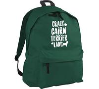 HippoWarehouse Crazy Cairn Terrier Lady Backpack ruck Sack Dimensions: 31 x 42 x 21 cm Capacity: 18 litres