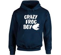 Hippowarehouse Crazy frog boy unisex Hoodie hooded top Navy Blue