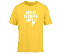 Hippowarehouse Crazy Giraffe Girl Kids Children's Short Sleeve t-Shirt