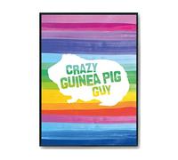 Hippowarehouse Crazy guinea pig guy Printed Poster A2 Wall Art Design Classroom Room Gym Office Décor