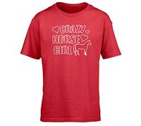 Hippowarehouse Crazy Horse Girl Kids Children's Short Sleeve t-Shirt