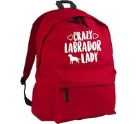 HippoWarehouse Crazy Labrador Lady Dog Backpack ruck Sack Dimensions: 31 x 42 x 21 cm Capacity: 18 litres