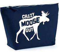 Hippowarehouse Crazy moose guy printed make up cosmetic wash bag 18x19x9cm