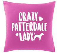 Hippowarehouse Crazy Patterdale Lady Printed bedroom accessory cushion cover case 41x41cm