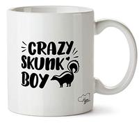 Hippowarehouse Crazy Skunk boy Printed Mug Cup Ceramic 10oz