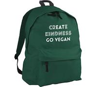 HippoWarehouse Create Kindness go Vegan Backpack ruck Sack Dimensions: 31 x 42 x 21 cm Capacity: 18 litres
